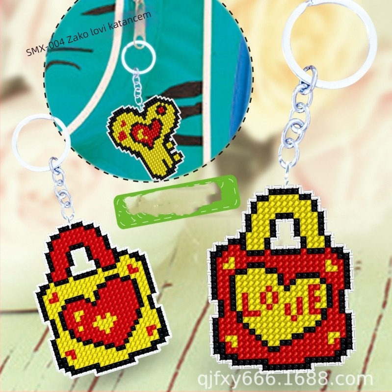 Set za križni vez s dvostrukom izvezenom – motiv crtani/anime, platno 18CT
