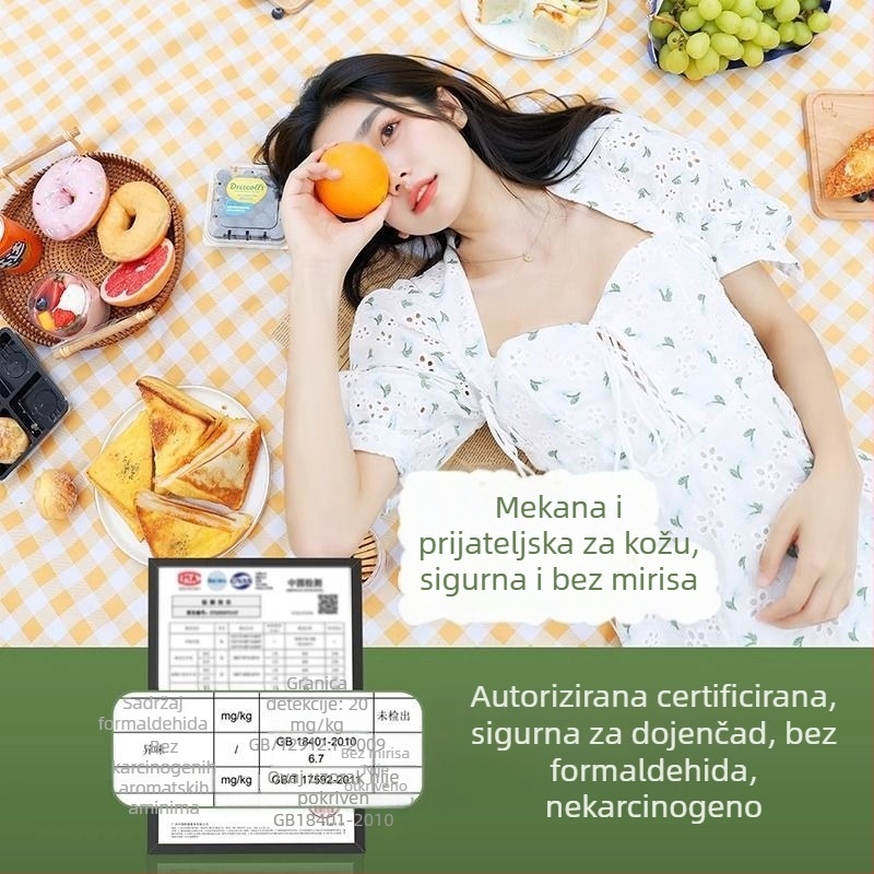 Piknik prostirka, vodootporna, debela, prijenosna, izrađena od Oxford platna, za kampiranje.