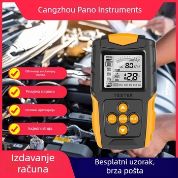 Tester baterije automobila 12V/24V, CCA i mjerenje unutarnje otpornosti, motocikl analizer, brz test