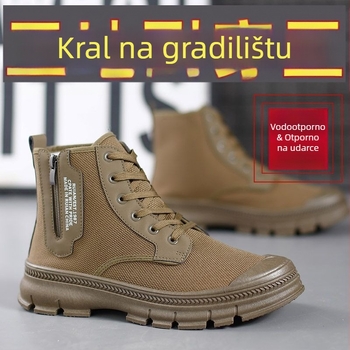 Srednje visoke mrežaste cipele za zaštitu, zaštita od udara i probijanja, prozračne, kontrola mirisa
