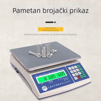 Elektronička vaga za brojanje, stolna verzija, model BS, raspon mjerenja 0-30 kg, elektroničko mjerenje, napajanje AC/DC, marka Weighing the Royal