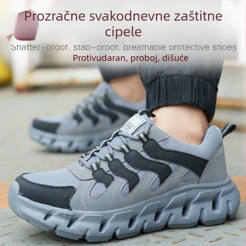 Cipele za sigurnost s čeličnom kapicom – otporne na udarce i probijanje, lagane i prozračne, EVA materijal za gradilišta