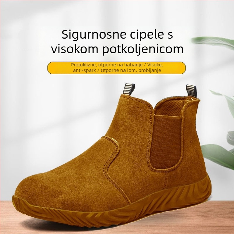 Zavarivačke sigurnosne cipele s čeličnim prstom, otporne na udarac, proboj, klizanje, otporne na toplinu