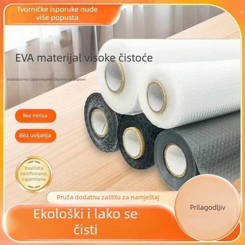 Prozirni EVA liner za ladice i ormariće — otporan na vlagu, vodootporan, otporan na ulje, protuklizni
