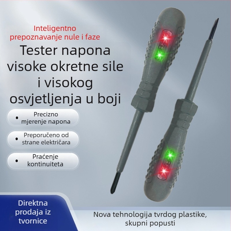 Električarski tester olovka s jasnim bojama i indukcijskim tipom — visoka preciznost otkrivanja prekida vodiča, mjerenje nule i faze