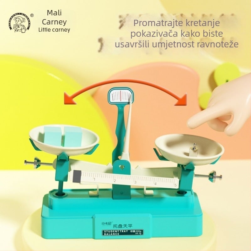 Little Carney 3399 Vaga s posudom – Nastavni alat za osnovnu matematiku, plastični materijal