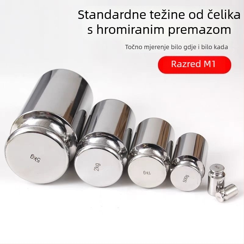 M1 razina kalibracijske mase za elektroničke vage, mase 50/100/200/500 g, pojedinačna standardna masa