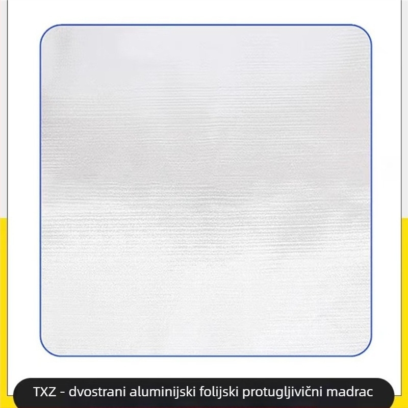 Explorer izdržljiv dvostruki sloj madraca s aluminijskim filmom EVA, šesterokutnog oblika, za piknik i puzanje, za 4–6 osoba