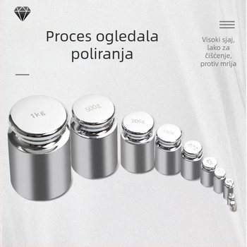 M1 razred balansnih masa, kromirana čelična, 500 g, standardni didaktički instrument (Marka: Unique; Model: Other; Materijal: Other; Namjena: Other)