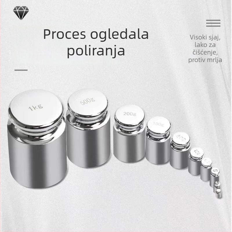 M1 razred balansnih masa, kromirana čelična, 500 g, standardni didaktički instrument (Marka: Unique; Model: Other; Materijal: Other; Namjena: Other)