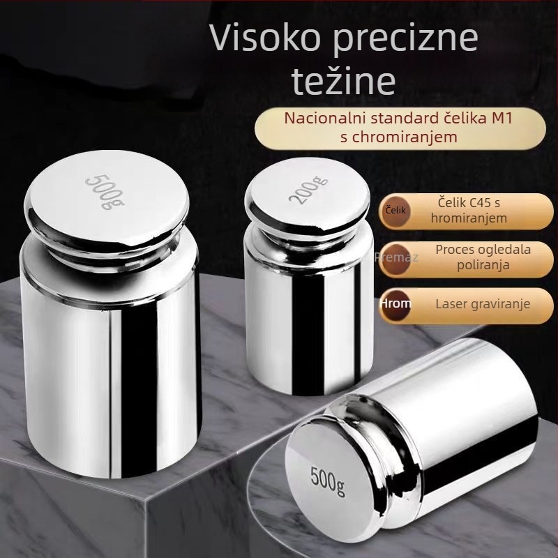 M1 razred balansnih masa, kromirana čelična, 500 g, standardni didaktički instrument (Marka: Unique; Model: Other; Materijal: Other; Namjena: Other)