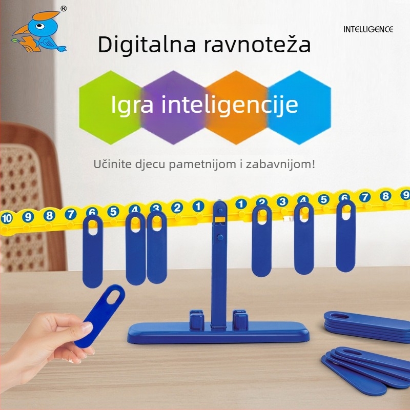 Didaktička dječja vaga za predškolsko obrazovanje: digitalno zbrajanje i oduzimanje, DIY, višefunkcionalna, ABS materijal, Xingtong, za djecu 4-6 godina