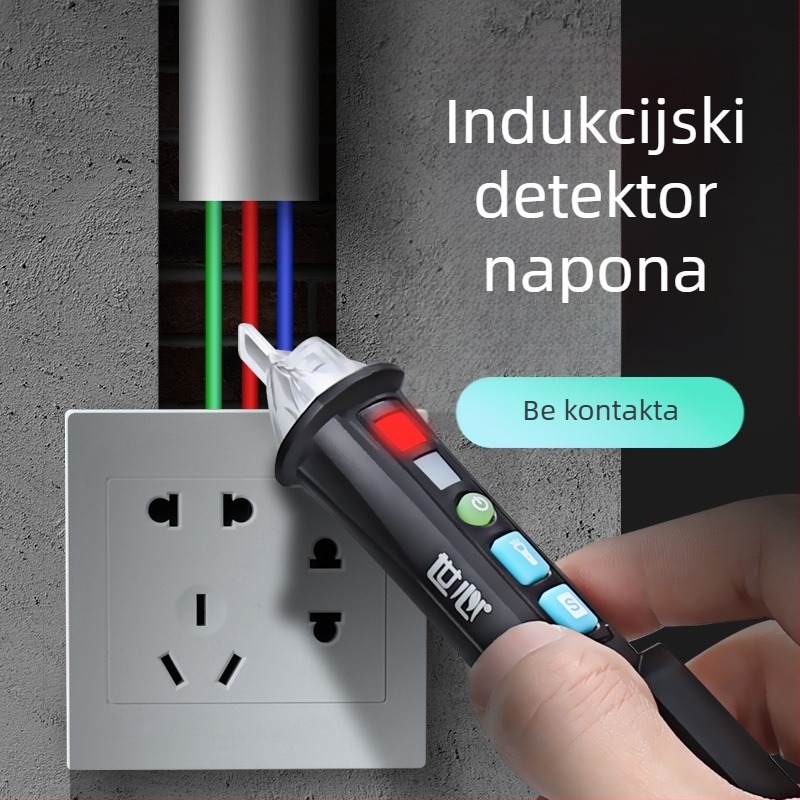 Tester napona – višenamjenski detektor prekida linije, induktivni inteligentni mjerni alat za kućnu upotrebu 12–1000V