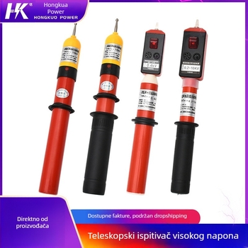 Visokonaponski tester napona, mini štapićasti teleskopni elektroskop sa zvučnim i vizualnim indikatorom, alat za održavanje i mjerenje