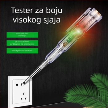 Meike tester za elektrikare s jasnim LED indikatorom, pametni testni alat, višefunkcijski indukcijski tester