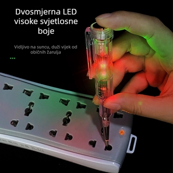 Meike tester za elektrikare s jasnim LED indikatorom, pametni testni alat, višefunkcijski indukcijski tester
