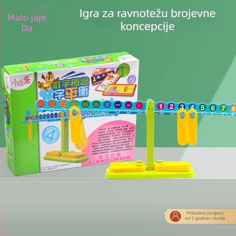 Plastična stolna didaktička igra za matematiku za djecu 4–6 godina – DIY, neelektrično, intelektualni razvoj