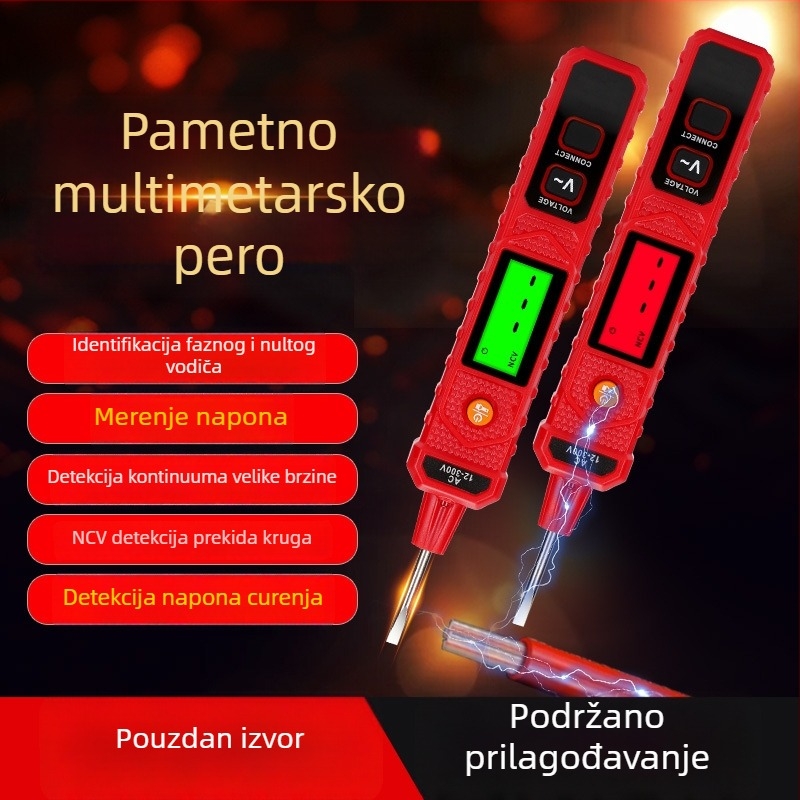 Bezkontaktni mjerač AC napona u obliku olovke, 420V, inteligentni senzor za detekciju curenja struje