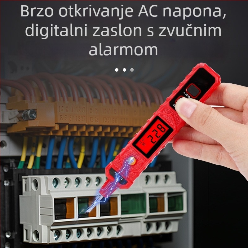 Bezkontaktni mjerač AC napona u obliku olovke, 420V, inteligentni senzor za detekciju curenja struje