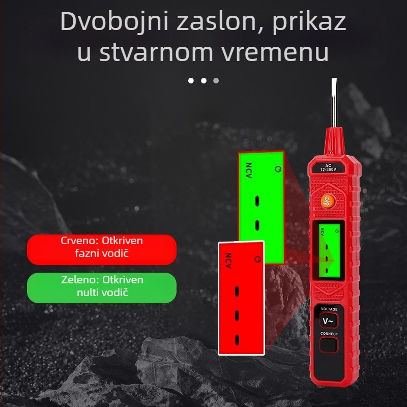 Bezkontaktni mjerač AC napona u obliku olovke, 420V, inteligentni senzor za detekciju curenja struje