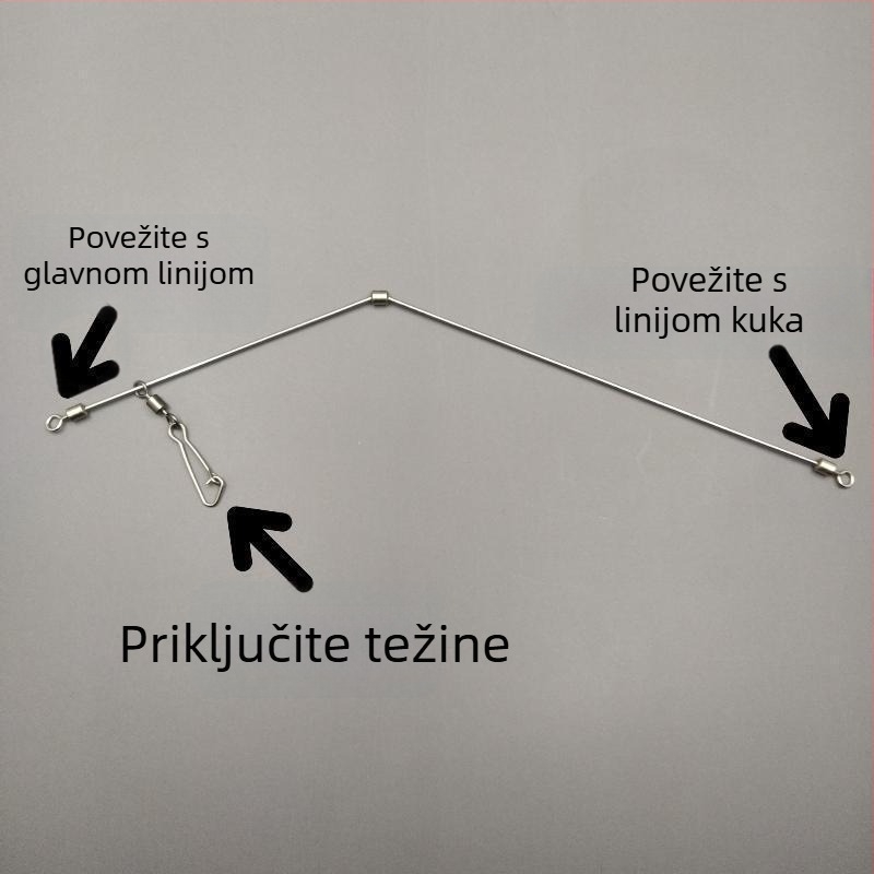 Kaisi set bodljikavih udica za morski ribolov s dizajnom protiv zaplitanja