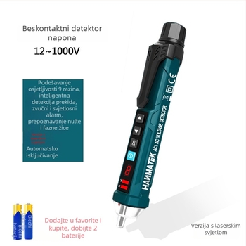 Hanmatek AC1 12V-1000V višenamjenski električni tester za detekciju linija i otkrivanje prekida
