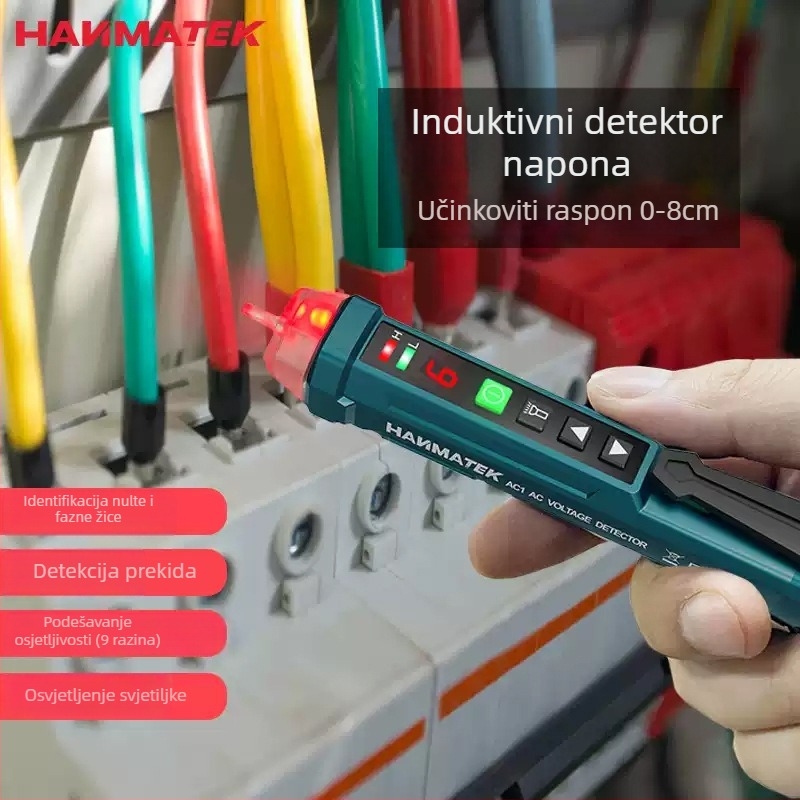 Hanmatek AC1 12V-1000V višenamjenski električni tester za detekciju linija i otkrivanje prekida