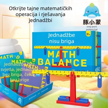 Piggy Meng edukativna društvena igra: matematički balans-puzle za djecu 4–6 godina, obiteljska interakcija