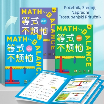 Piggy Meng edukativna društvena igra: matematički balans-puzle za djecu 4–6 godina, obiteljska interakcija