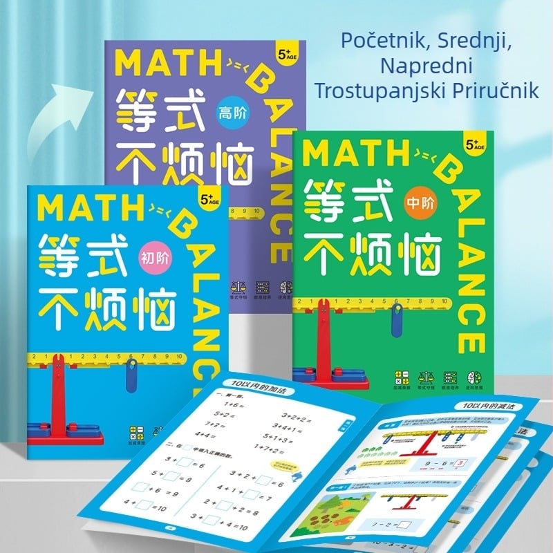Piggy Meng edukativna društvena igra: matematički balans-puzle za djecu 4–6 godina, obiteljska interakcija