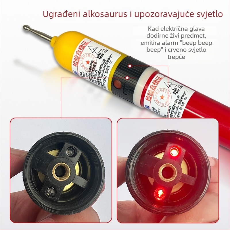 Ruilong 500 kV visokonaponski tester tip štap, teleskopsko tijelo i zvukovno-svjetlosni alarm