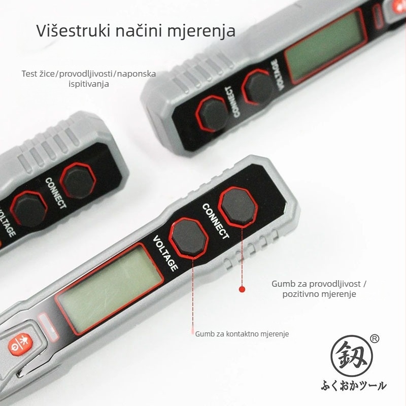 Digitalni tester napona s indukcijskim mjerenjem i višestrukim mjerenjem prekinutih vodiča za električare