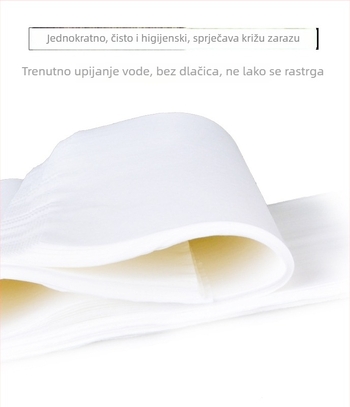 Jednokratni ručnik za stopala, netkani materijal, 40 g, široka i debela mreža, Straw Xiang