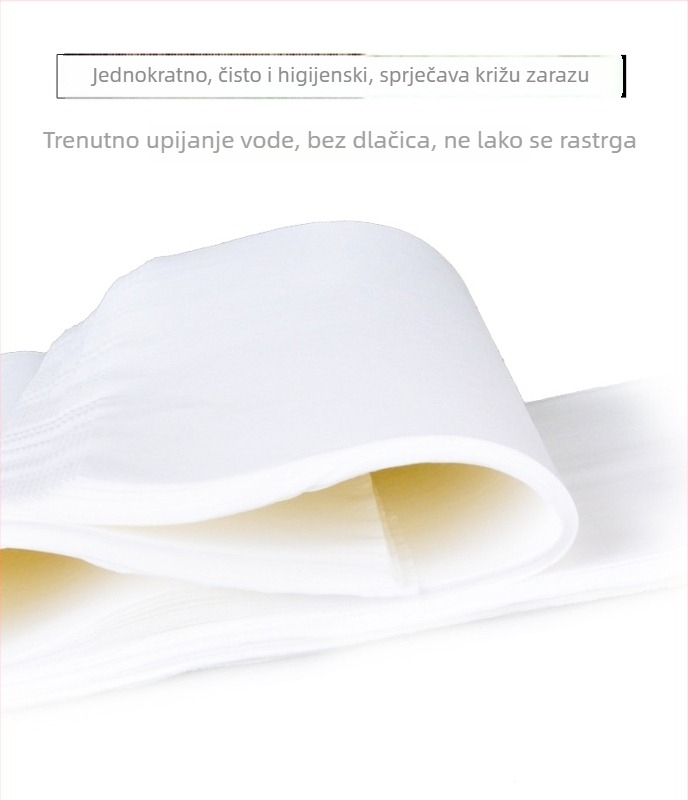 Jednokratni ručnik za stopala, netkani materijal, 40 g, široka i debela mreža, Straw Xiang