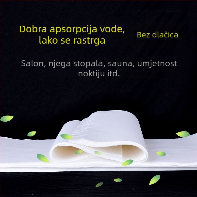 Jednokratni ručnik za stopala, netkani materijal, 40 g, široka i debela mreža, Straw Xiang