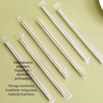 Jednokratne bambus štapići za jelo, individualno pakirani za odrasle, novi kineski stil