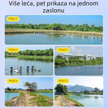 Solarna vanjska kamera s 1080p noćnim vidom, 6 mm objektiv, domet preko 30 m, uključen solarni panel