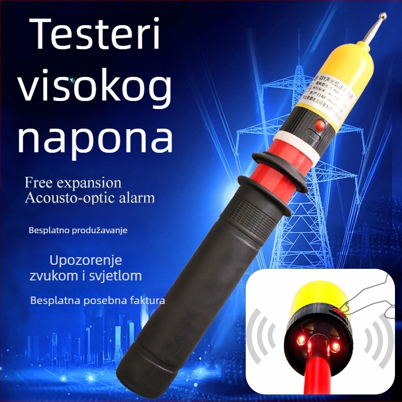Visokonaponski akusto-opticki elektroskop za električare