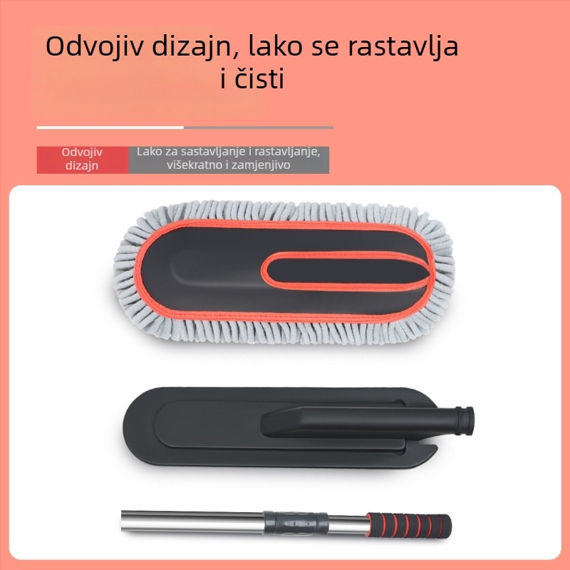 Mop za pranje auta od chenille materijala, mekani vlasi, marka Oka star, zaštita laka, mogućnost prilagođavanja