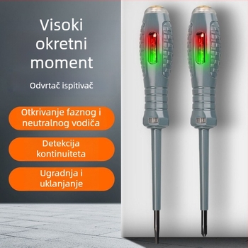 Električarski tester-pen s visokim momentom i jarko osvijetljenim LED-om, inteligentni senzor za detekciju prekida i otkrivanje otvorenih vodova