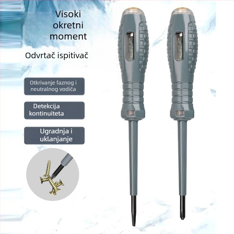 Električarski tester-pen s visokim momentom i jarko osvijetljenim LED-om, inteligentni senzor za detekciju prekida i otkrivanje otvorenih vodova
