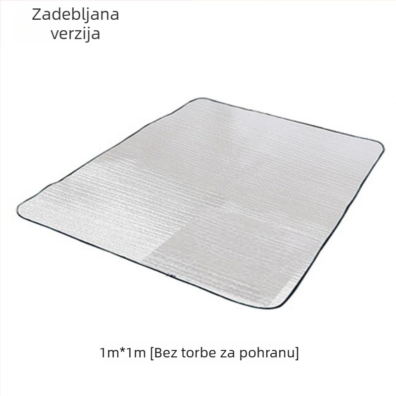 Kamping madrac s aluminijskom folijom, otporan na vlagu, za vanjsku upotrebu, 2–4 osobe, vodootporna podloga za kampiranje i piknik