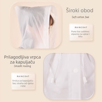 Dječji EVA kišni pončo, debeli materijal, PU vodootporni sloj, za outdoor planinarenje