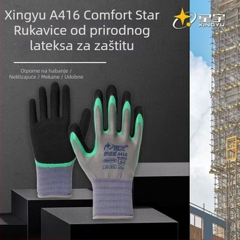 12 pari Xingyu A416 – udobne, otporne na habanje, protuklizne, mekane zaštitne radne rukavice za gradilišta