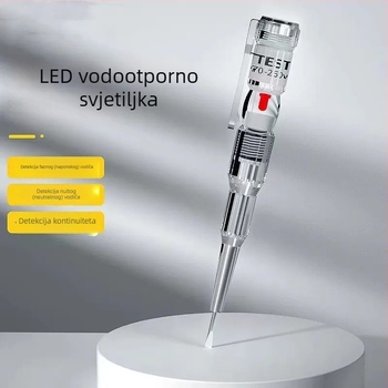 Visoko jasna tester olovka za električare – provjera kontinuiteta, otkrivanje prekida, lociranje prekida, neutralni i fazni vodiči, kućni indukcijski tester