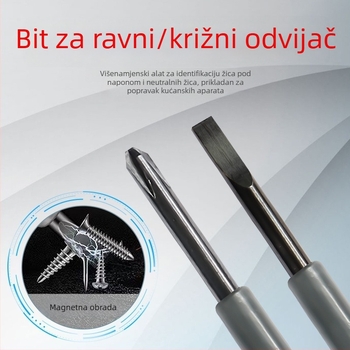 Visoko svijetleći kolor tester za električare, induktivni tester, visoka preciznost otkrivanja prekida i provjera nule i žive linije