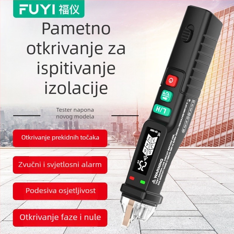 Fuyi FY18D Inteligentni indukcijski tester napona, električar, kućna upotreba, detekcija N/L linije i provjera prekida kruga