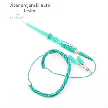 Višenamjenski tester napona za automobil, olovka za mjerenje 6V/12V/24V, testna lampica i provjera sklopova