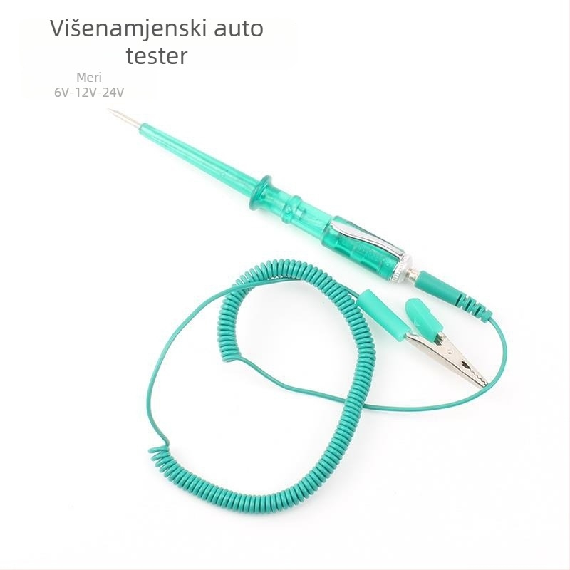 Višenamjenski tester napona za automobil, olovka za mjerenje 6V/12V/24V, testna lampica i provjera sklopova