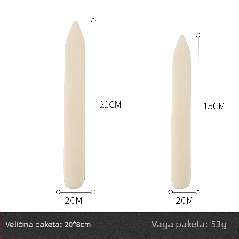 Set noževa od kravlje kosti za kožno šivanje, DIY alati, otvarač za pisma, odstranjivač rubova, moderan stil — ZA marka, paket 10